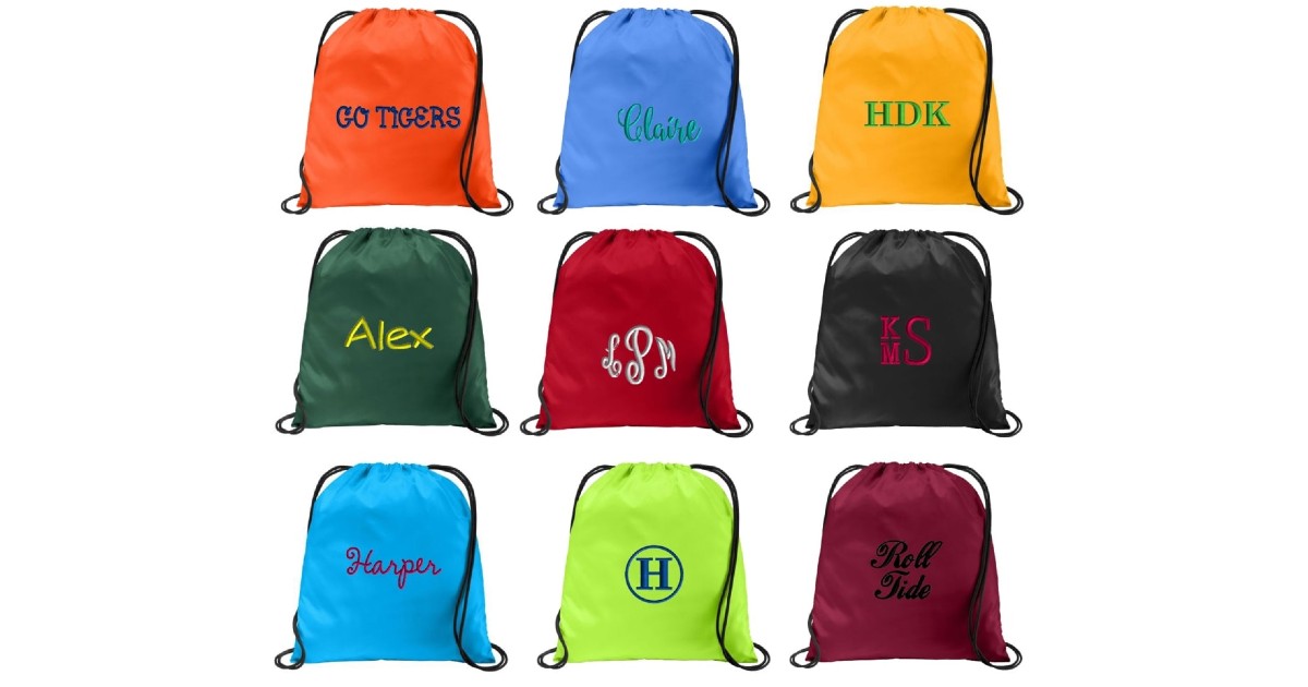 Personalized Drawstring Backpack 
