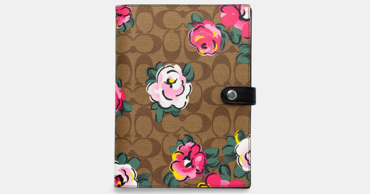 Coach Notebook With Vintage Rose Print ONLY $28 (Reg. $70)