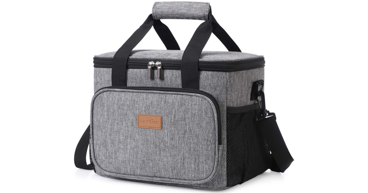 Insulated 24-Can Cooling Lunch Bag