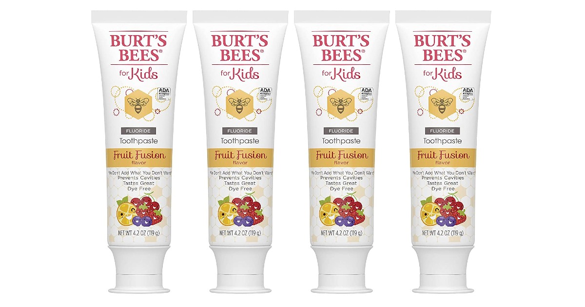 Burt's Bees Kids Toothpaste 4-Count ONLY $6.99 (Reg. $13)