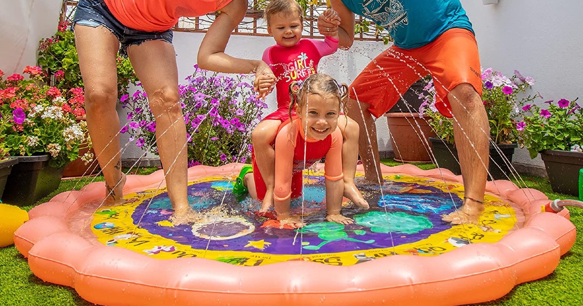Kids Outdoor Sprinkler Mat at Amazon