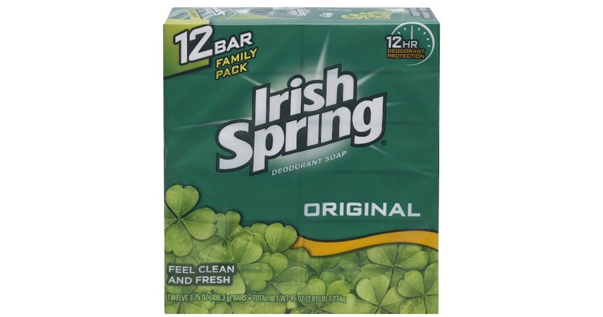 Irish Spring Bath Bar Soap 12-Count