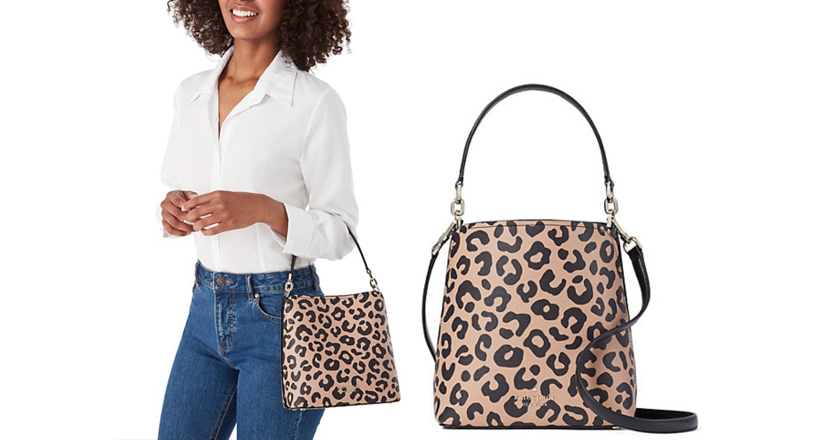 Kate Spade Darcy Graphic Leopard Bucket