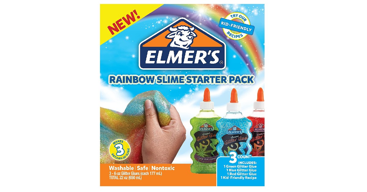 Elmer’s Rainbow Slime Starter Kit ONLY $4.63 on Amazon