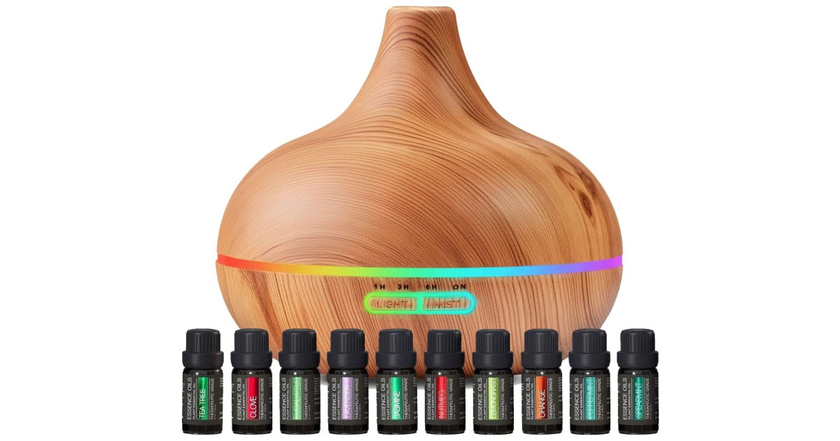 Aromatherapy Diffuser w/ Essential Oils