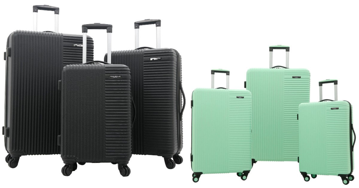 Travelers Club 3-Pc Hardside Luggage Set
