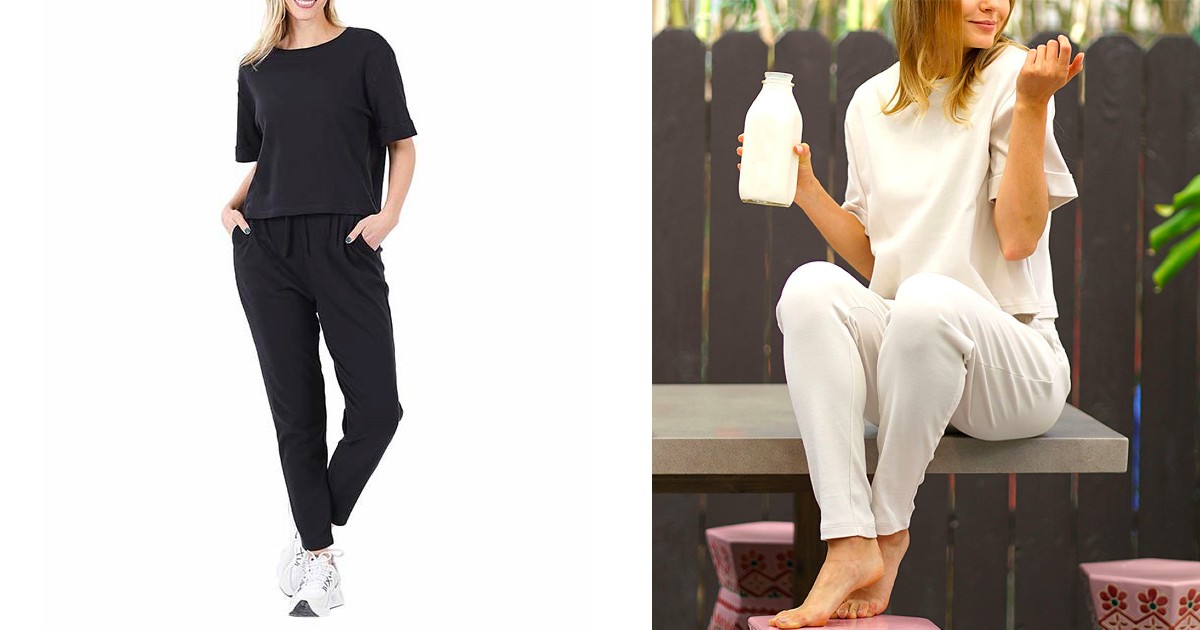 Short-Sleeve Tee-&-Joggers Sets ONLY $11.69 with Extra 10% Off