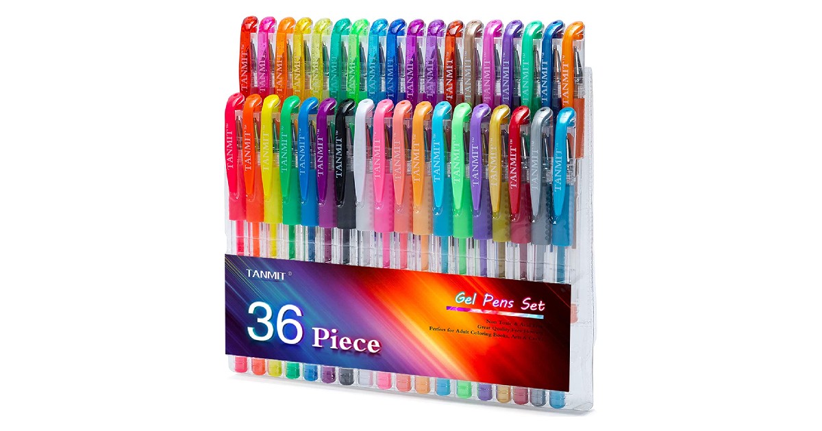 Tanmit Gel Pens 36-Count ONLY $7.99 (Reg. $15)