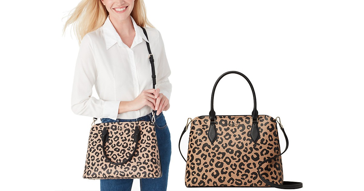 Kate Spade Darcy Graphic Leopard Satchel