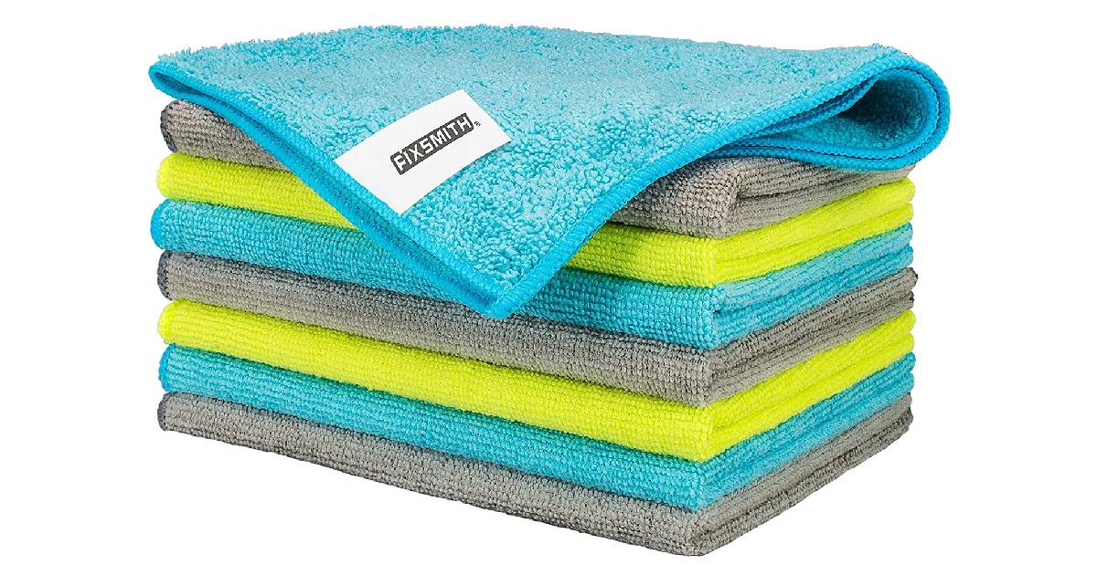 Microfiber Cleaning Cloths 8-Pack ONLY $5.91 (Reg. $12)
