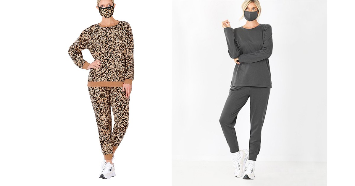 Joggers, Top & Mask Sets ONLY $10.79 with Extra 10% Off