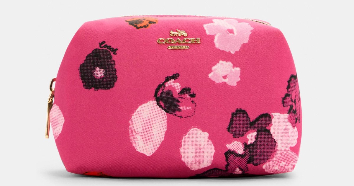 Coach Cosmetic Case With Halftone Floral Print $38.40 (Reg $128)