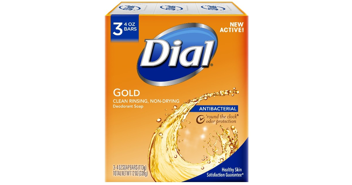 Dial Antibacterial Deodorant Bar Soap 3-Pack