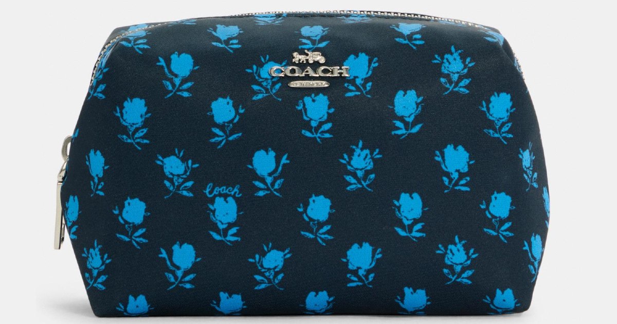 Coach Cosmetic Case With Badland Floral Print $38.40 (Reg $128)