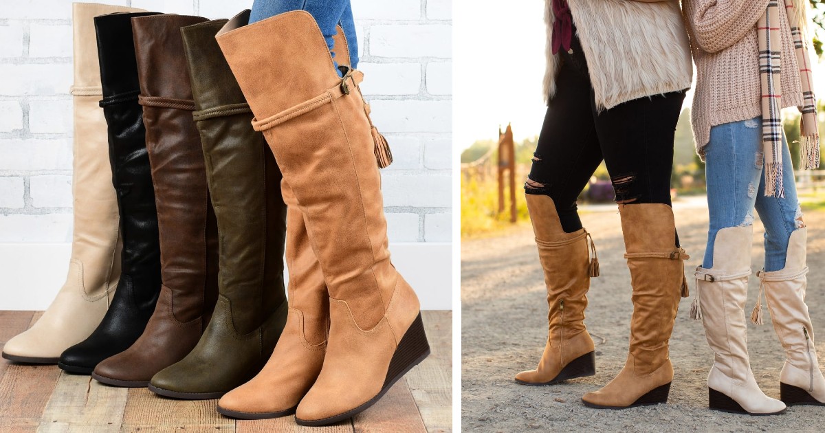 Over-the-Knee Wedge Boot