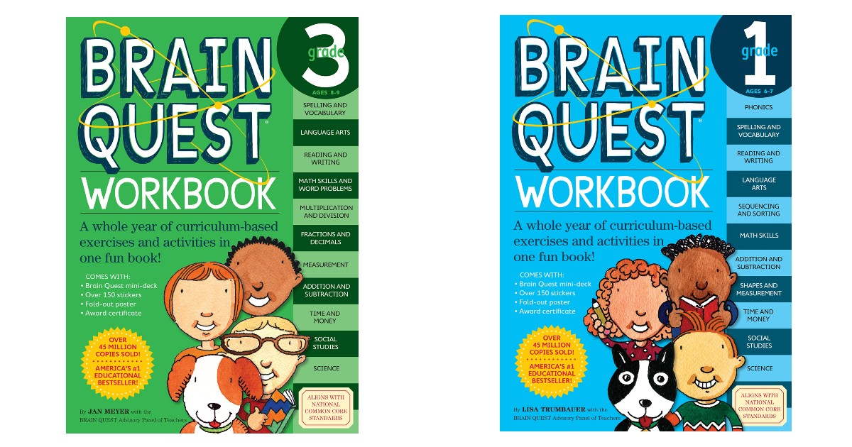 Brain Quest Kids Workbooks as Low as $5.46 on Amazon (Reg. $13)