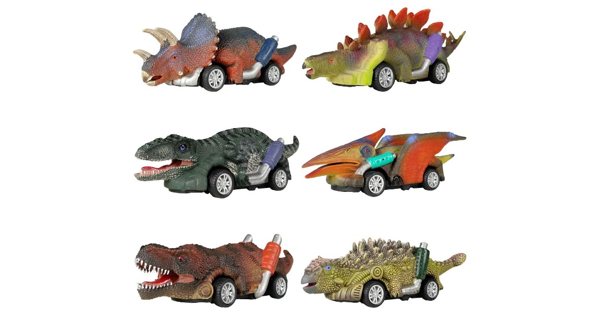 Dinosaur Toy Pull Back Cars 6-Pack ONLY $10.39 (Reg. $30)