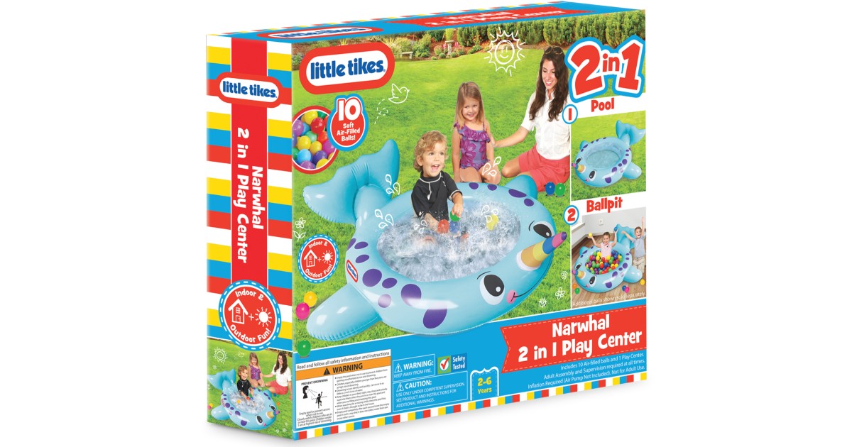 Little Tikes 2-in-1 Narwhal Pool at Walmart