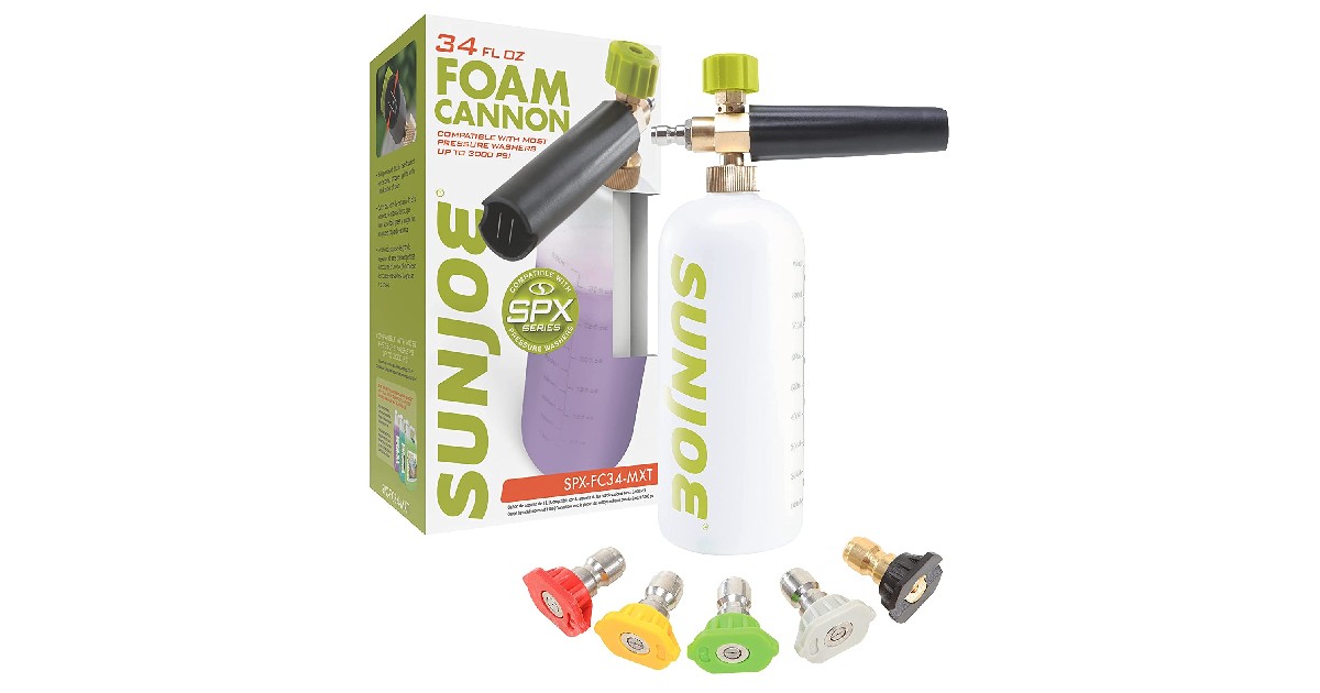Sun Joe Foam Cannon ONLY $14.99 (Reg. $28)