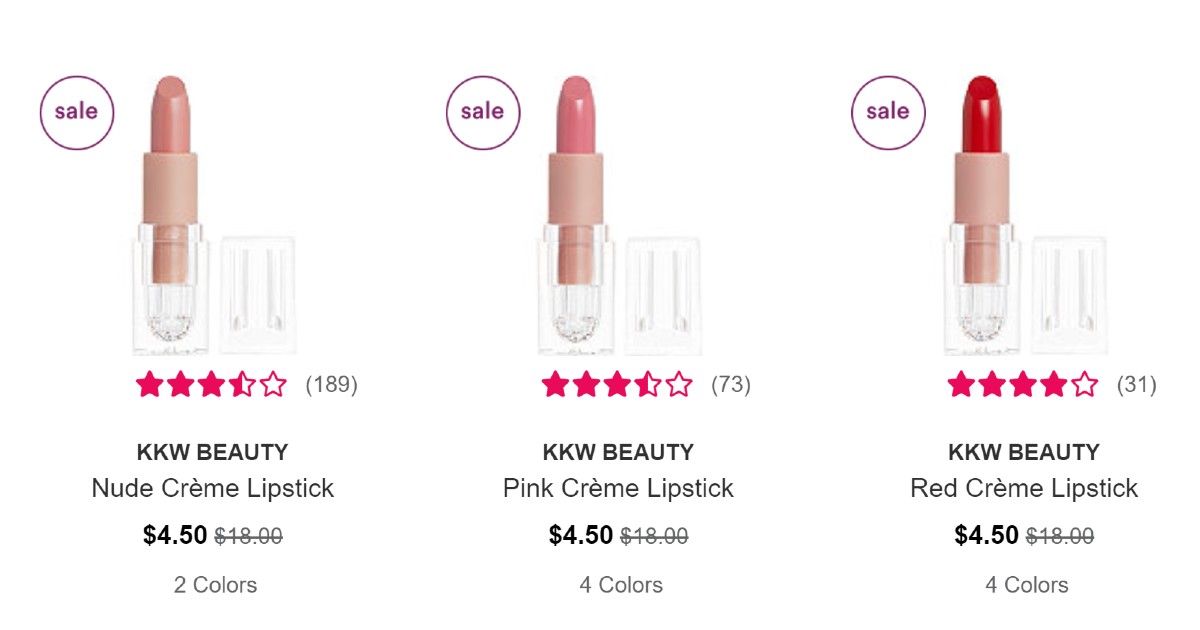 kkw kardashion lipstick cheap clearance code