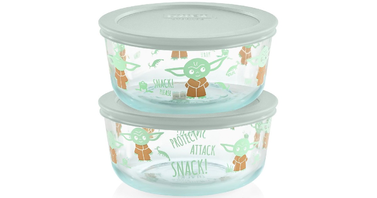 Pyrex Star Wars Baby Yoda 4-Pc Food Storage Set