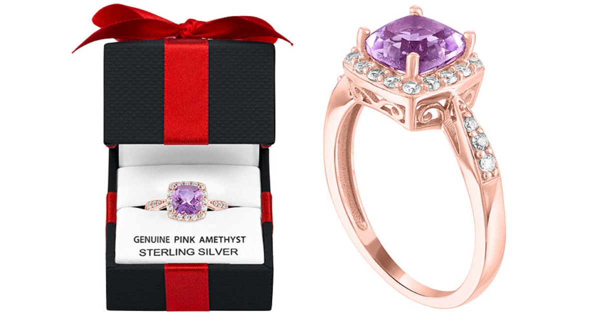 Purple Amethyst 14K Rose Gold Ring at JCPenney