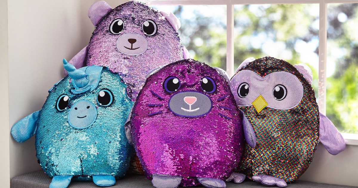 Sequin Large Plush Stuffed Owl ONLY $7.69 (Reg $19)