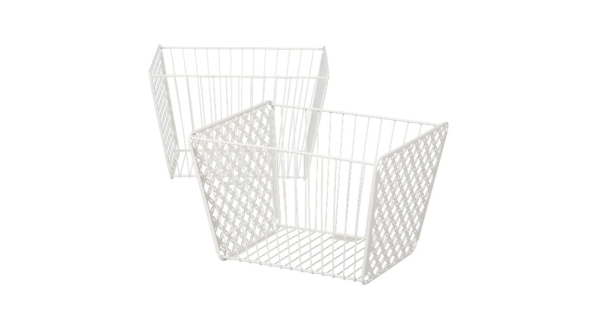 Mainstays Sheet Metal Cutout Basket 2-Pack ONLY $6.07 (Reg. $15)