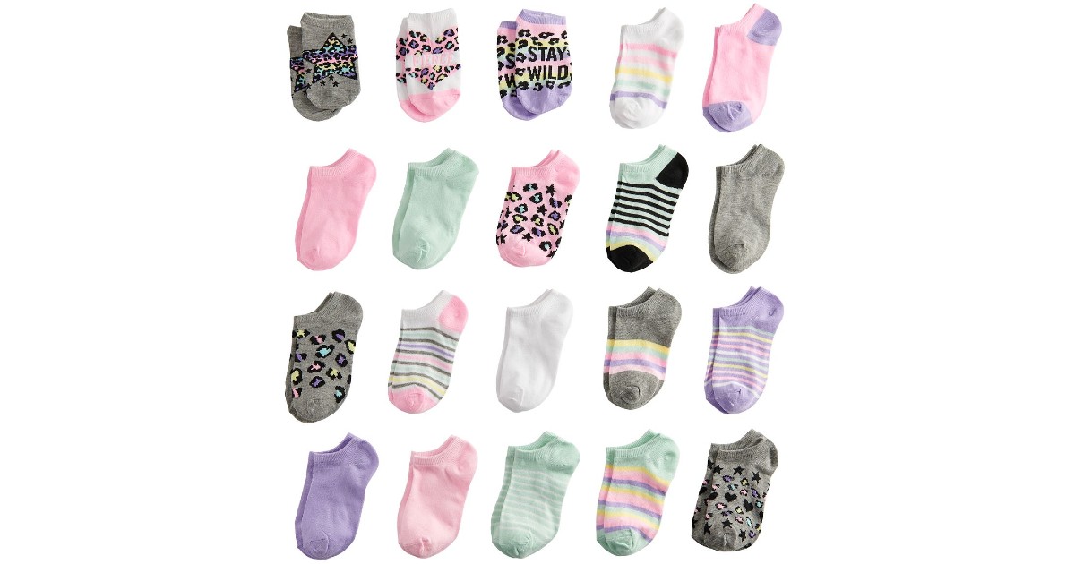 Girls Charlotte 20-Pack Socks