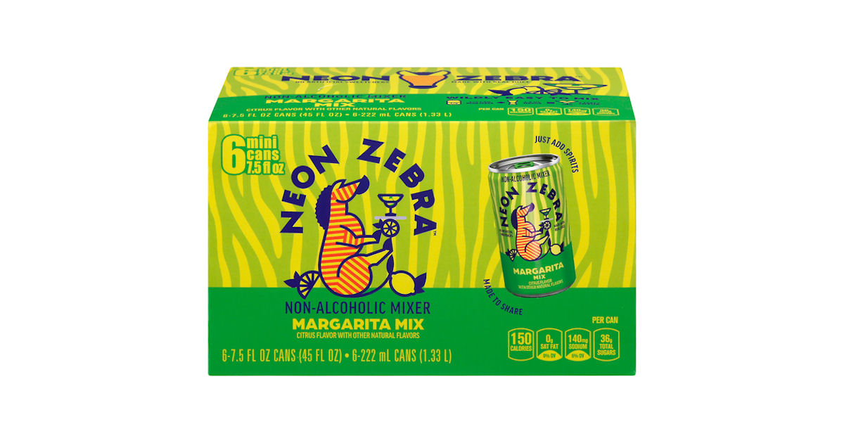 Free 6 pk. Neon Zebra Cocktail Mixers at Walmart Free Product Samples