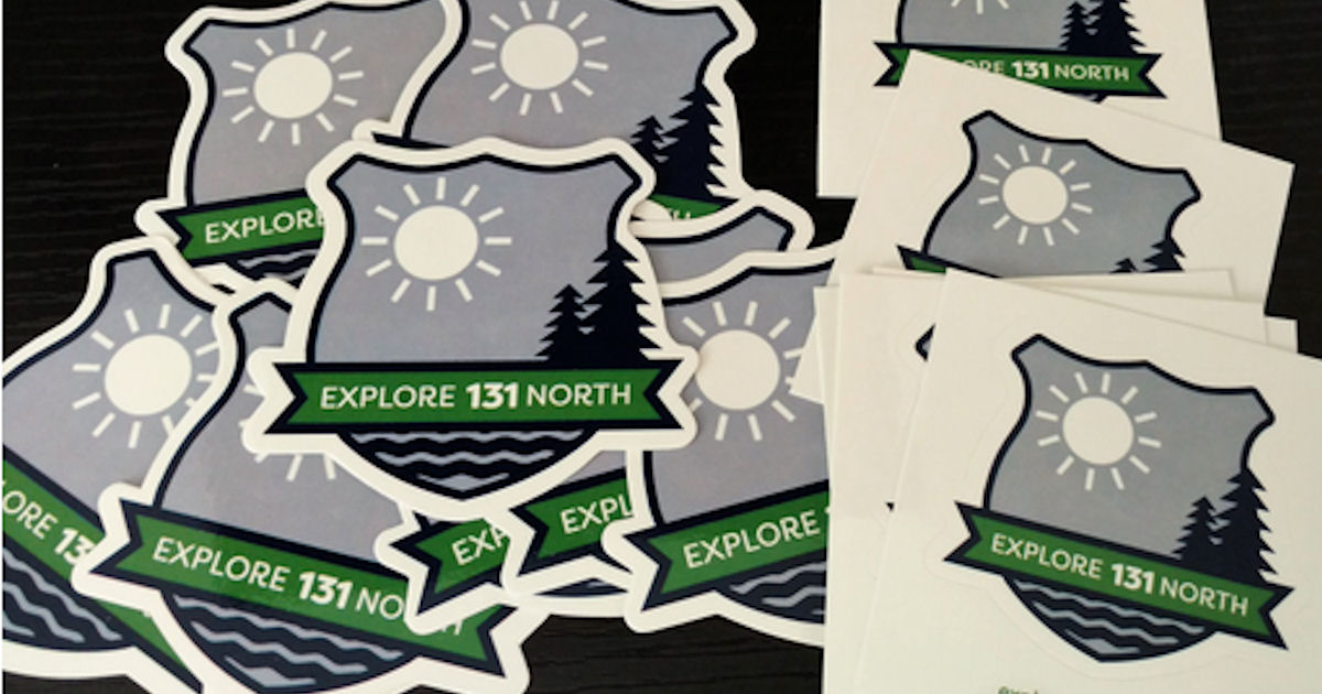 FREE Explore 131 North Postcard and Decal