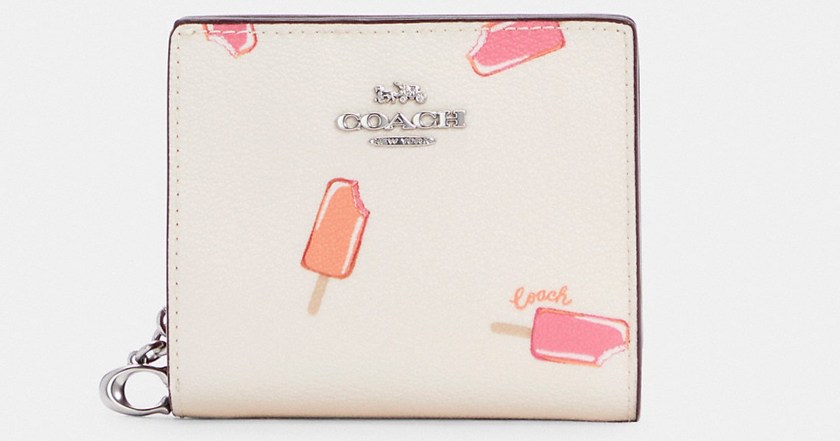 Coach Snap Wallet With Popsicle Print