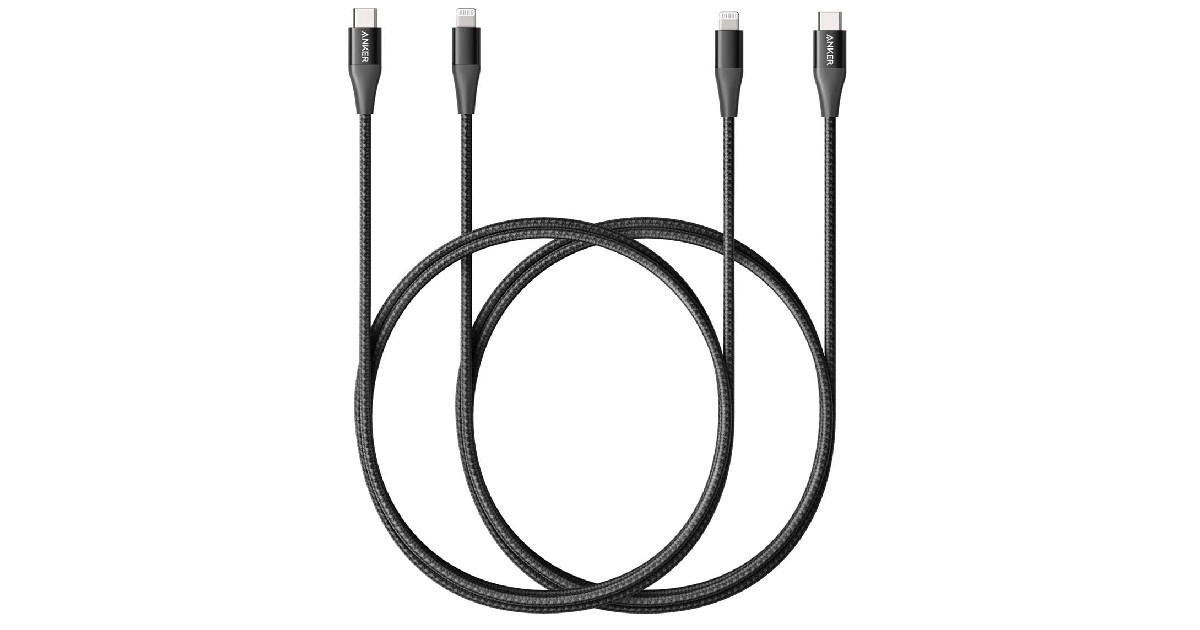 Anker USB C to Lightning Cable 2-Pack ONLY $19.55 (Reg. $36)