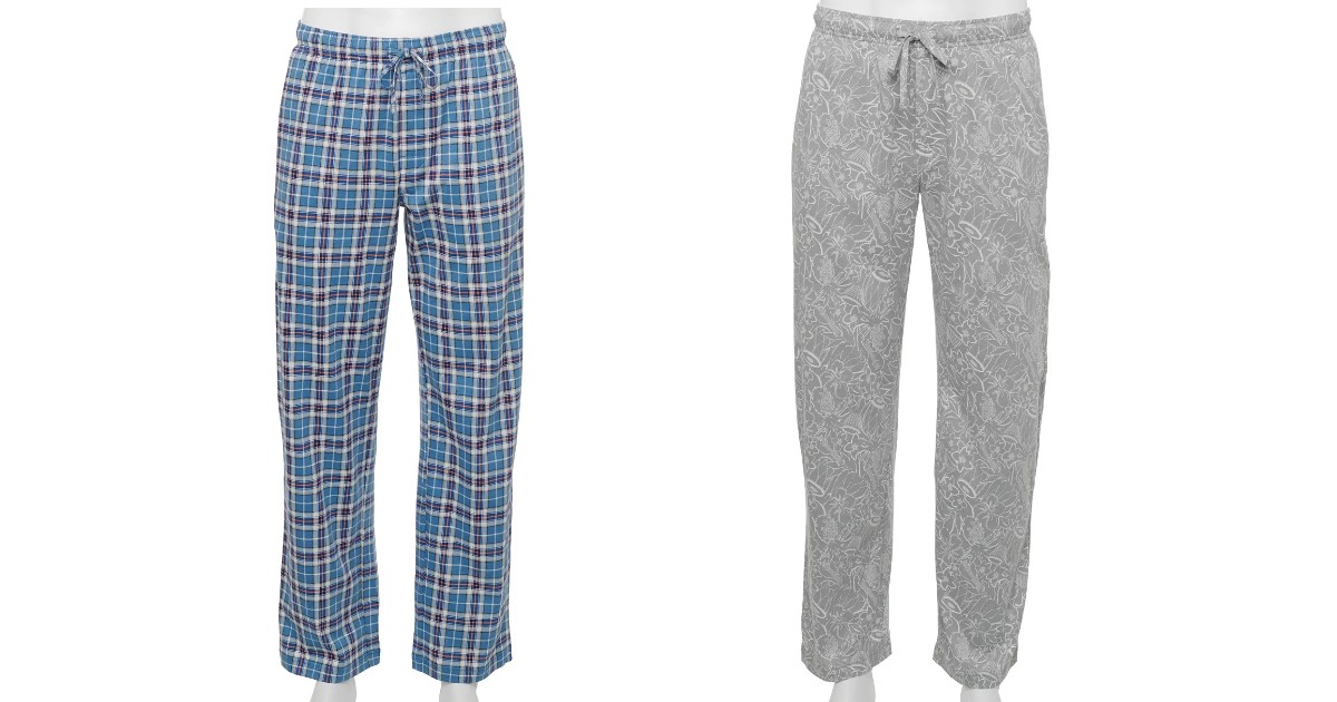 Men's Pajama Pants ONLY 5.76 at Kohl's (Reg. 24) Daily Deals & Coupons