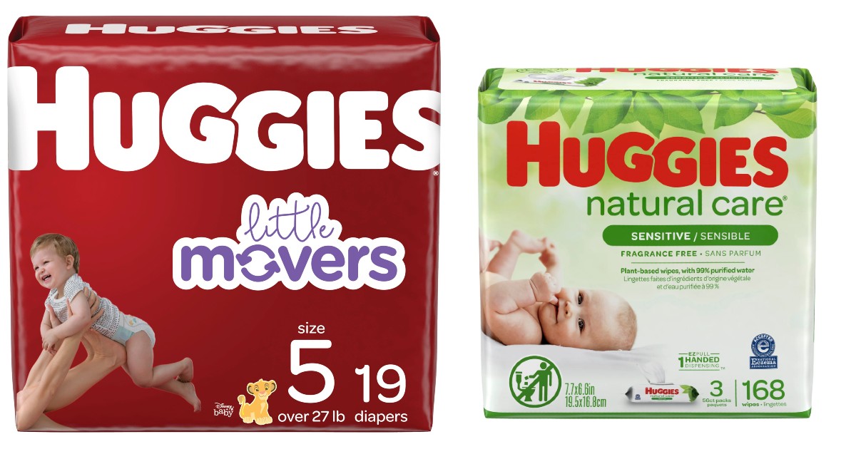 Save $15 on Huggies Diapers and Wipes at Walmart