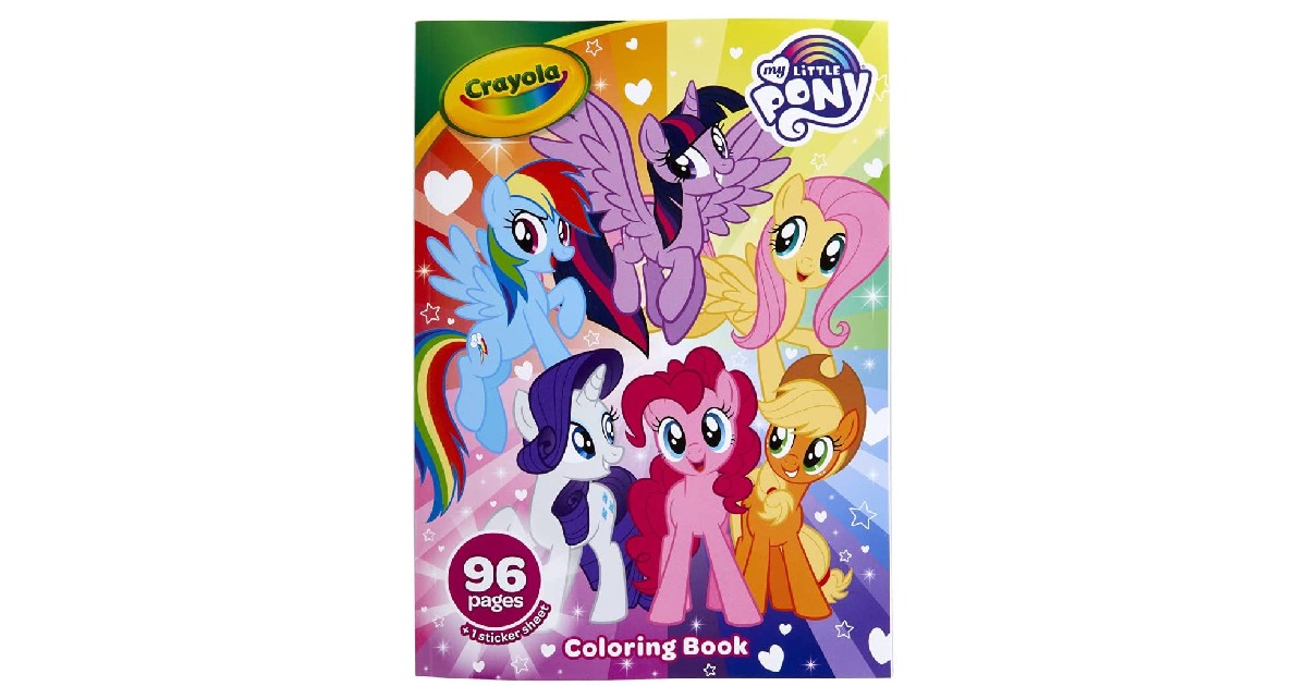 Crayola My Little Pony Coloring Book ONLY $1.99 (Reg. $4)