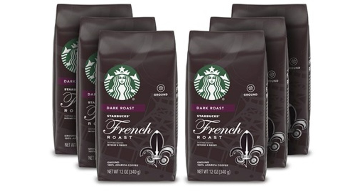 Starbucks French Ground Coffee 6-Pack ONLY $19.99 (Reg. $45)
