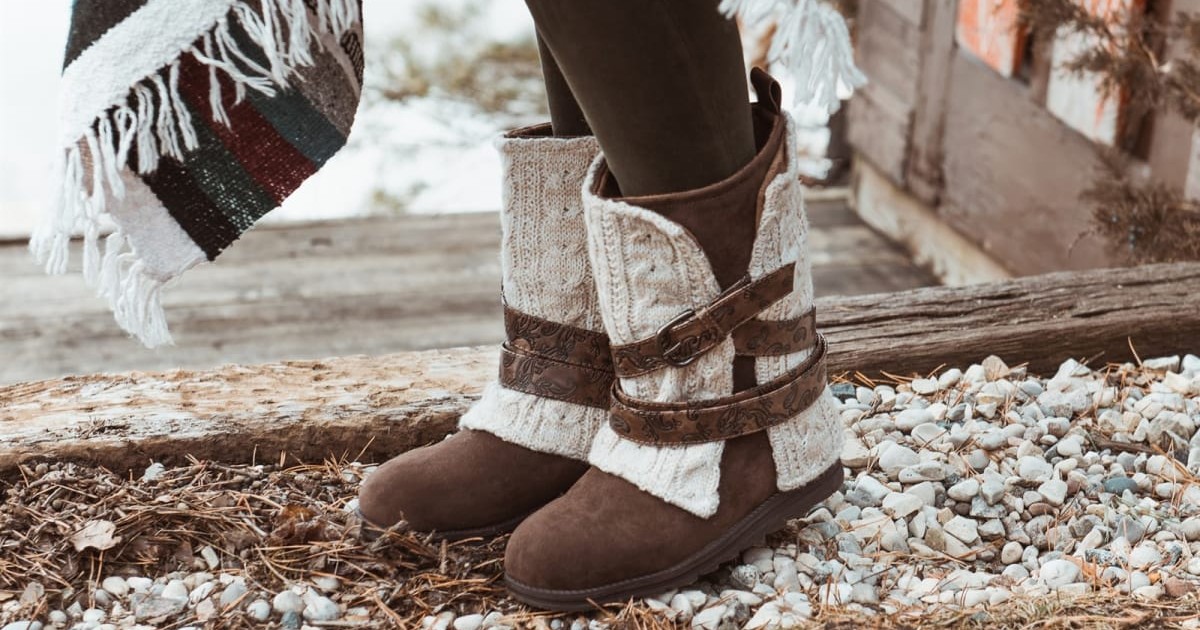 MUK LUKS Nikki Belt Wrapped Boots