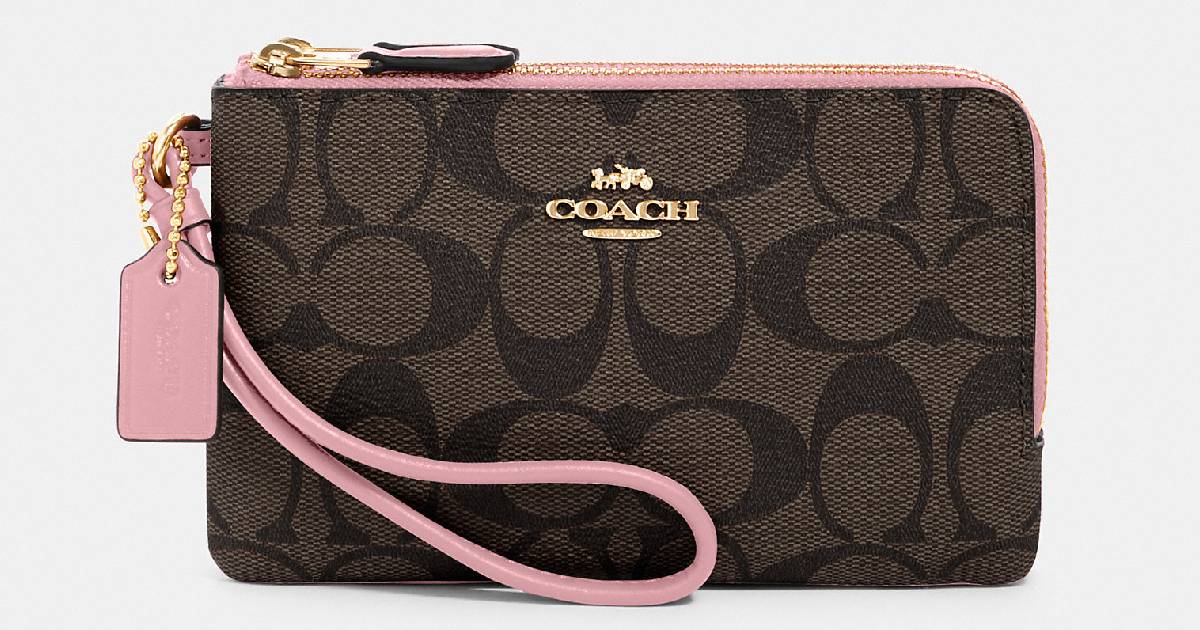 Coach Double Corner Zip Wristlet ONLY $39.20 (Reg. $98)