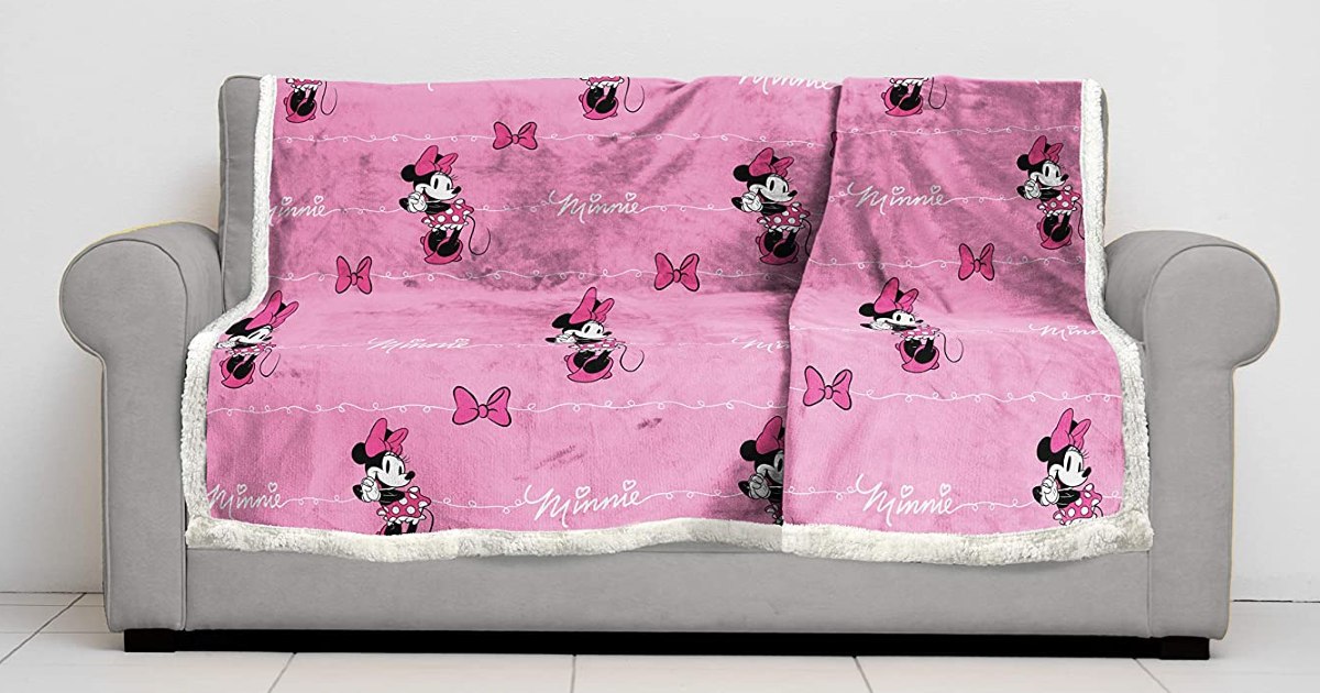 Disney Minnie Mouse Sherpa Blanket on Amazon