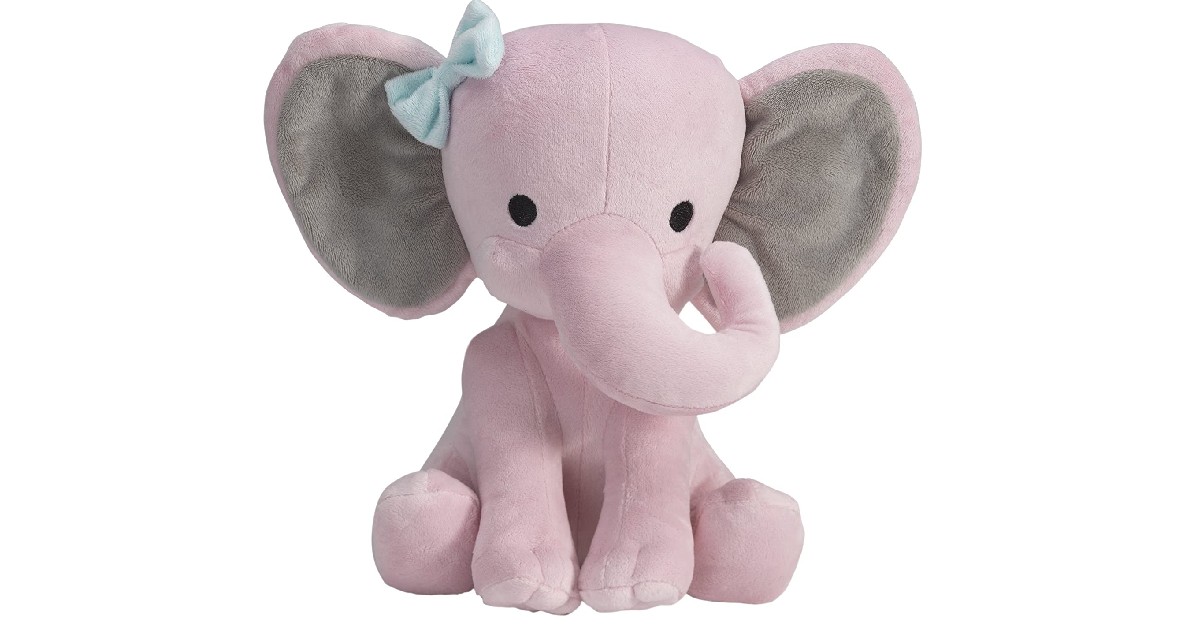Twinkle Toes Pink Elephant Plush on Amazon