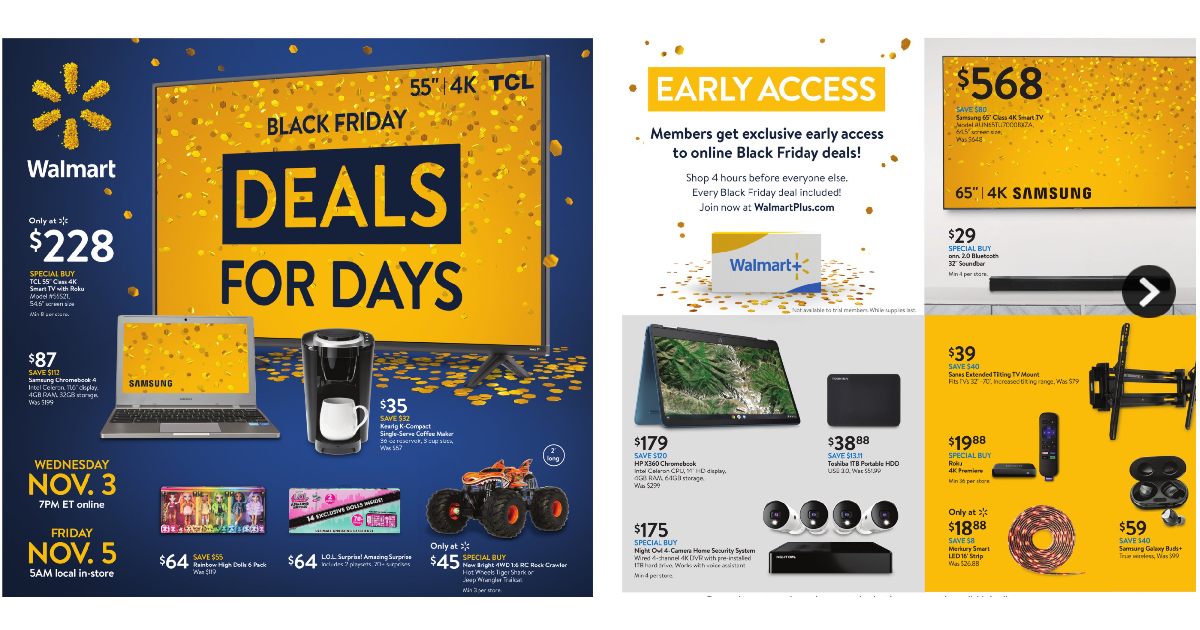 Print article Walmart Black Friday Ad Release 2021. 