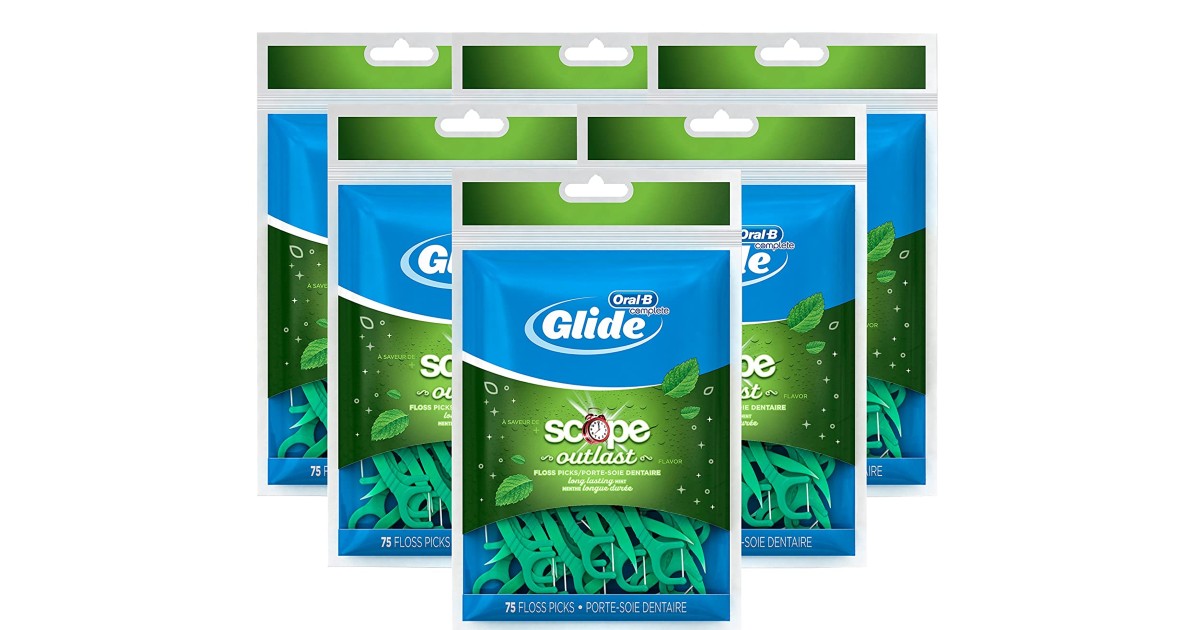OralB Complete Glide Dental Floss Picks 6Pack 14.24 (Reg 30