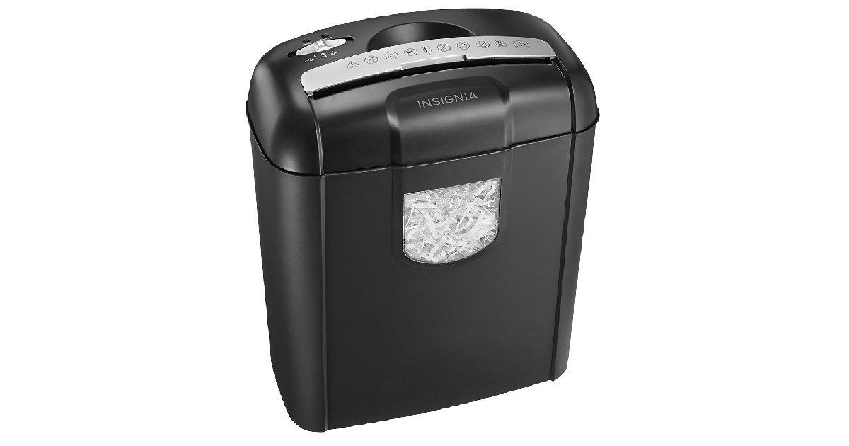 Insignia 6Sheet Crosscut Shredder ONLY 19.99 (Reg. 47) Daily Deals