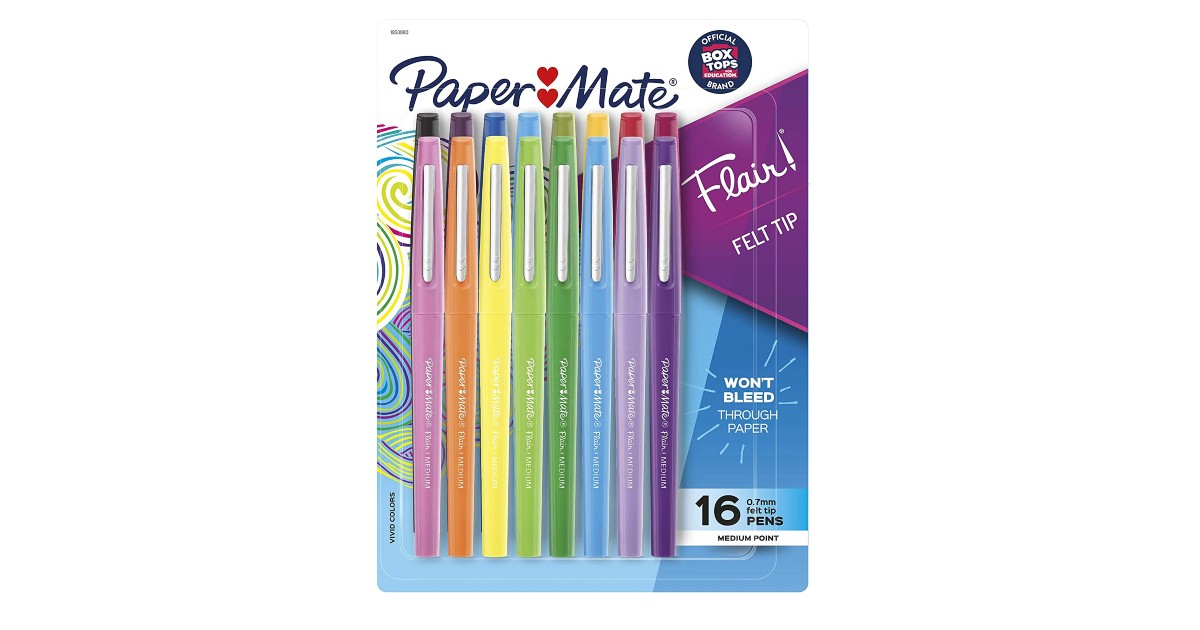 Paper Mate Flair Felt Tip Pens on Amazon