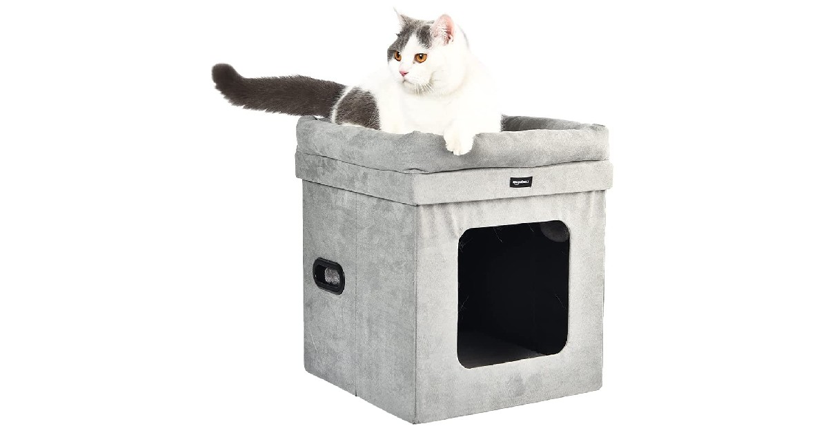 Amazon Basics Collapsible Cat House ONLY $16.39 (Reg. $29)
