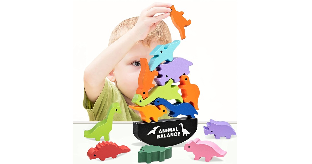 Dinosaur Stacking Toy on Amazon