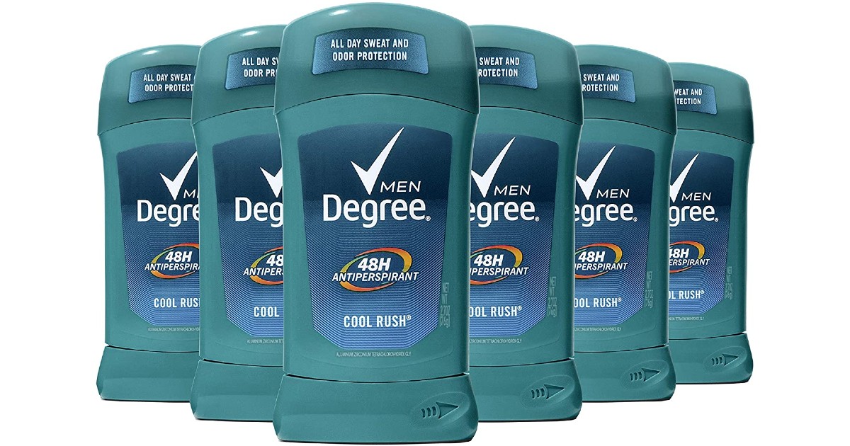 Degree Men 6-Pack Antiperspirant at Amazon