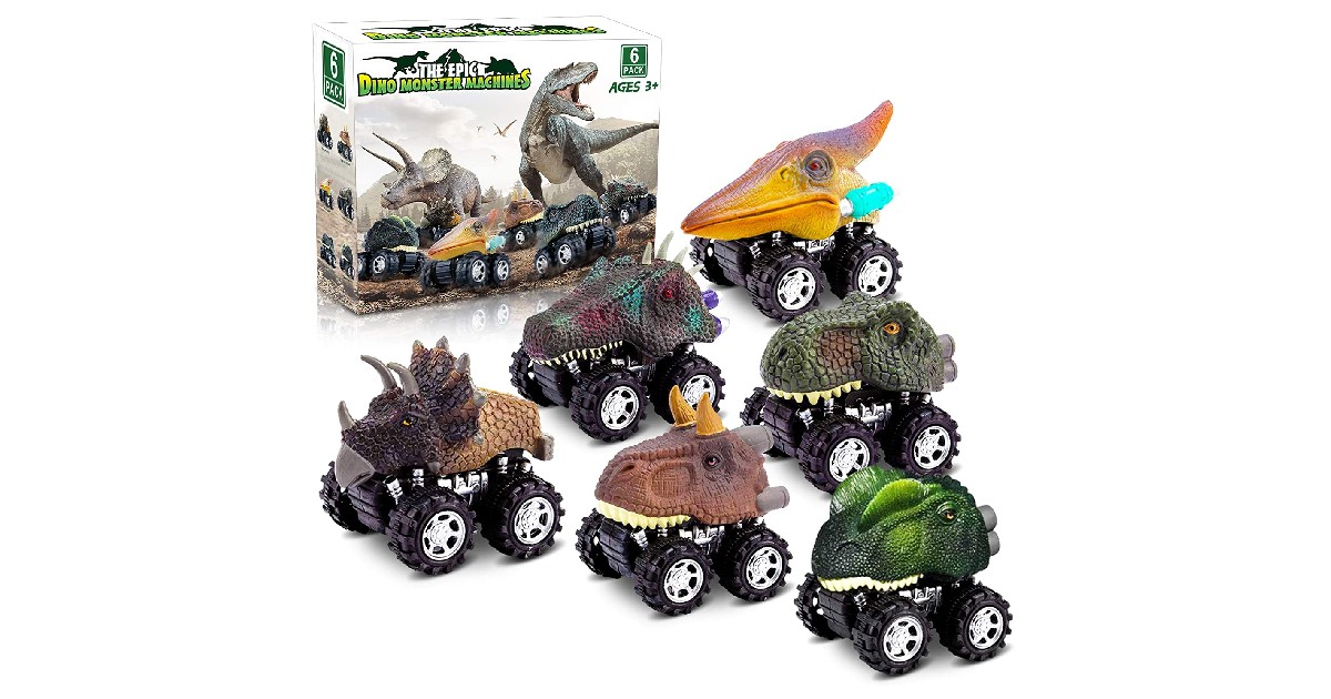 Pull Back Dinosaur Toys 6-Pack ONLY $11.04 (Reg. $25)