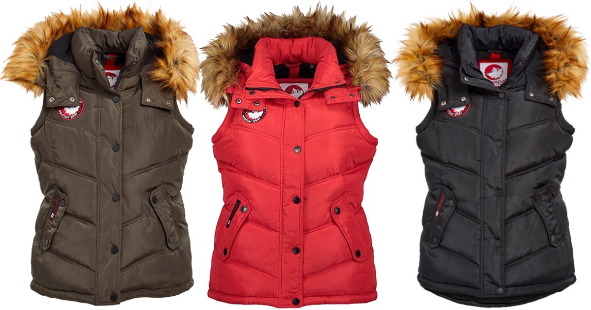 Canada Weather Gear Puffer Vests 